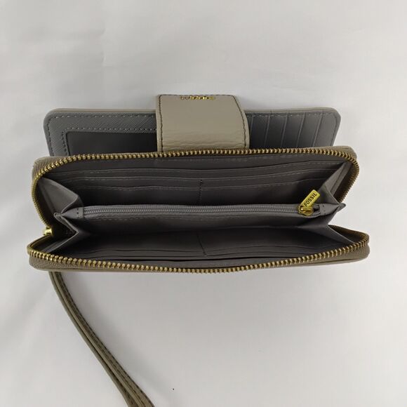 Fossil Taupe Leather Wallet - Picture 3 of 5